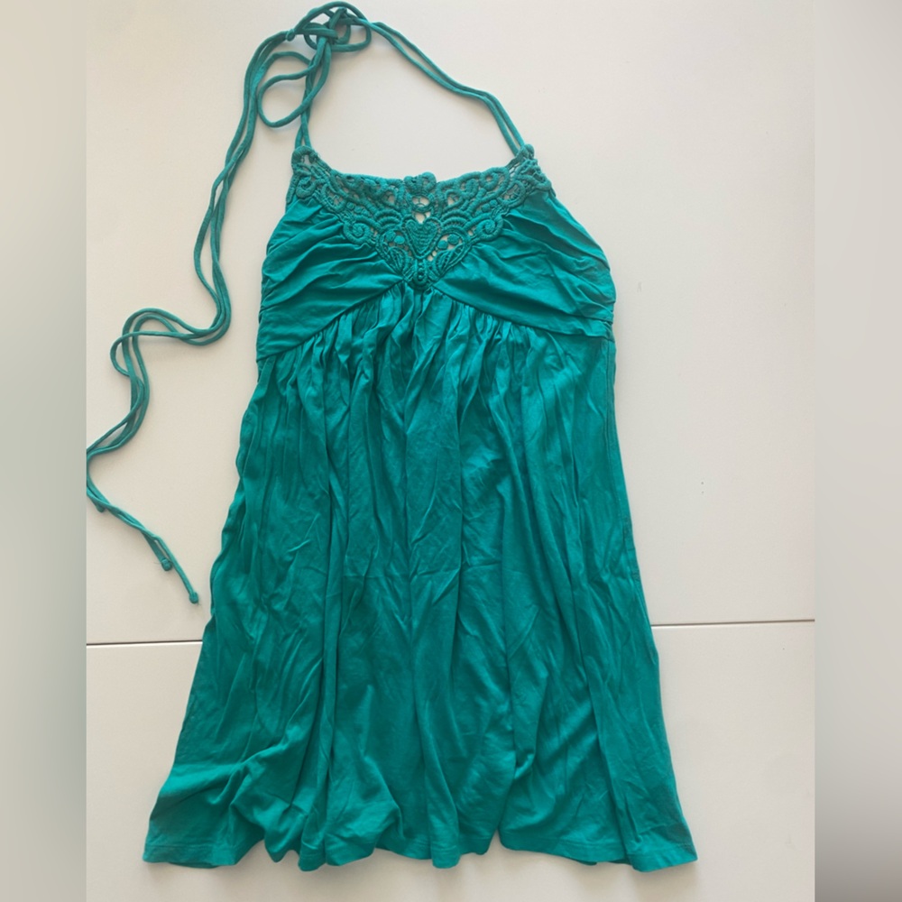 Beach coverup turquoise size small